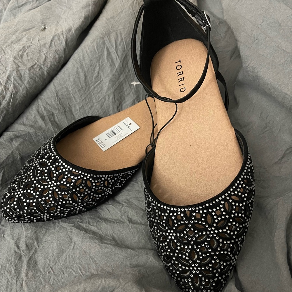 Torrid flats with ankle strap
